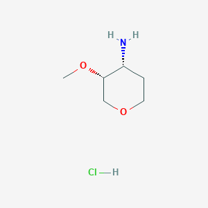 (3R,4R)-3-Methoxyoxan-4-amine hydrochloride