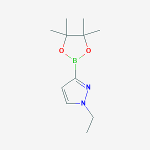 molecular formula C11H19BN2O2 B3027065 1-ethyl-3-(4,4,5,5-tetramethyl-1,3,2-dioxaborolan-2-yl)-1H-pyrazole CAS No. 1233525-88-6