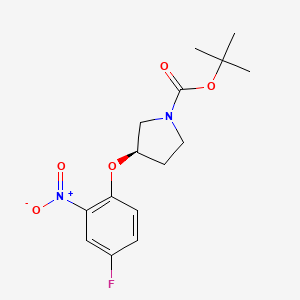 (R)-tert-Butyl 3-(4-fluoro-2-nitrophenoxy)pyrrolidine-1-carboxylate