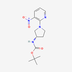 (S)-tert-Butyl 1-(3-nitropyridin-2-yl)pyrrolidin-3-ylcarbamate
