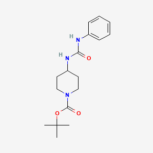 molecular formula C17H25N3O3 B3027088 tert-Butyl 4-(3-phenylureido)piperidine-1-carboxylate CAS No. 1233951-78-4