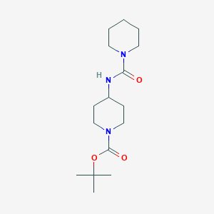molecular formula C16H29N3O3 B3027091 tert-Butyl 4-[(piperidine-1-carbonyl)amino]piperidine-1-carboxylate CAS No. 1233951-93-3