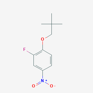 molecular formula C11H14FNO3 B3027099 2-Fluoro-1-(neopentyloxy)-4-nitrobenzene CAS No. 1233952-21-0