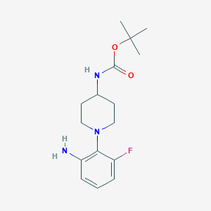 tert-Butyl 1-(2-amino-6-fluorophenyl)piperidin-4-ylcarbamate