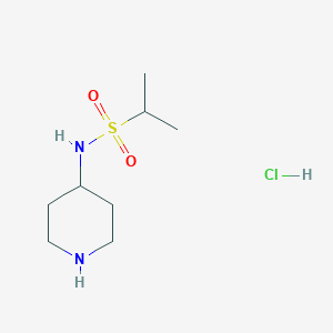 molecular formula C8H19ClN2O2S B3027104 N-(Piperidin-4-yl)propane-2-sulfonamidehydrochloride CAS No. 1233952-53-8