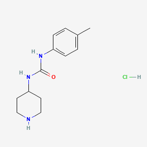 molecular formula C13H20ClN3O B3027106 1-(Piperidin-4-yl)-3-p-tolylurea hydrochloride CAS No. 1233952-65-2