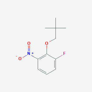 molecular formula C11H14FNO3 B3027114 1-Fluoro-2-(neopentyloxy)-3-nitrobenzene CAS No. 1233952-86-7