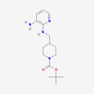 molecular formula C16H26N4O2 B3027115 tert-Butyl 4-[(3-aminopyridin-2-ylamino)methyl]piperidine-1-carboxylate CAS No. 1233952-88-9