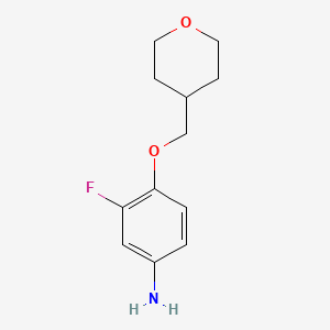 3-Fluoro-4-[(tetrahydro-2H-pyran-4-yl)methoxy]aniline