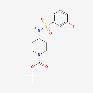 molecular formula C16H23FN2O4S B3027122 tert-Butyl 4-(3-fluorophenylsulfonamido)piperidine-1-carboxylate CAS No. 1233954-86-3