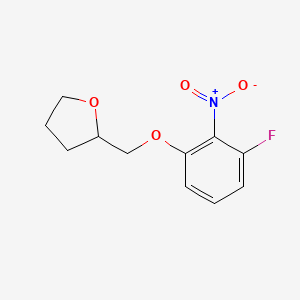 2-[(3-Fluoro-2-nitrophenoxy)methyl]tetrahydrofuran