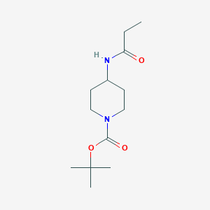 molecular formula C13H24N2O3 B3027127 tert-Butyl 4-propionamidopiperidine-1-carboxylate CAS No. 1233954-94-3