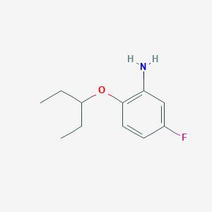 molecular formula C11H16FNO B3027135 5-Fluoro-2-(pentan-3-yloxy)aniline CAS No. 1233955-18-4