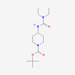 molecular formula C15H29N3O3 B3027136 叔丁基 4-(3,3-二乙基脲基)哌啶-1-羧酸酯 CAS No. 1233955-19-5