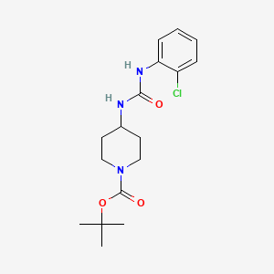 molecular formula C17H24ClN3O3 B3027138 tert-Butyl 4-[3-(2-chlorophenyl)ureido]piperidine-1-carboxylate CAS No. 1233955-31-1
