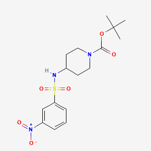 molecular formula C16H23N3O6S B3027143 tert-Butyl 4-(3-nitrophenylsulfonamido)piperidine-1-carboxylate CAS No. 1233955-47-9