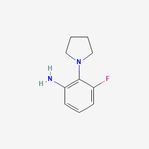 3-Fluoro-2-(pyrrolidin-1-yl)aniline