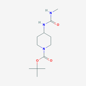 molecular formula C12H23N3O3 B3027149 叔丁基 4-(3-甲基脲基)哌啶-1-羧酸酯 CAS No. 1233955-69-5