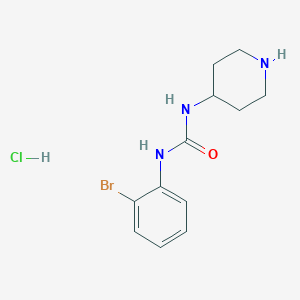 molecular formula C12H17BrClN3O B3027158 1-(2-Bromophenyl)-3-(piperidin-4-yl)ureahydrochloride CAS No. 1233958-25-2