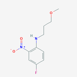 molecular formula C10H13FN2O3 B3027162 4-氟-N-(3-甲氧基丙基)-2-硝基苯胺 CAS No. 1233958-30-9