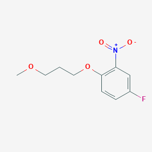molecular formula C10H12FNO4 B3027171 4-Fluoro-1-(3-methoxypropoxy)-2-nitrobenzene CAS No. 1233958-94-5