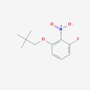 molecular formula C11H14FNO3 B3027172 1-Fluoro-3-(neopentyloxy)-2-nitrobenzene CAS No. 1233958-95-6