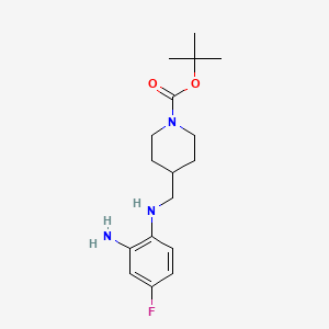 tert-Butyl 4-[(2-amino-4-fluorophenylamino)methyl]piperidine-1-carboxylate