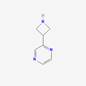 molecular formula C7H9N3 B3027182 2-(Azetidin-3-yl)pyrazine CAS No. 1236861-70-3