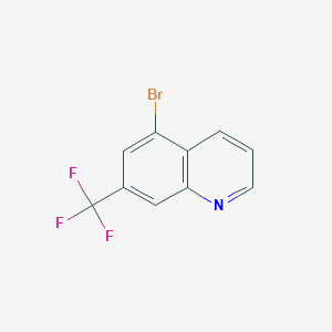 molecular formula C10H5BrF3N B3027187 5-Bromo-7-(trifluoromethyl)quinoline CAS No. 1239462-77-1