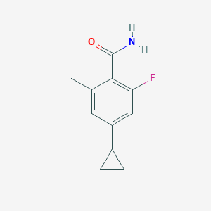 4-Cyclopropyl-2-fluoro-6-methylbenzamide