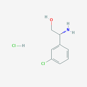 molecular formula C8H11Cl2NO B3027200 (R)-2-Amino-2-(3-chlorophenyl)ethanol hydrochloride CAS No. 1245623-78-2