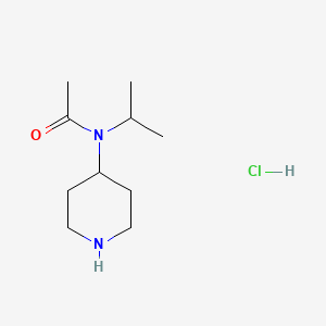 molecular formula C10H21ClN2O B3027206 N-Isopropyl-N-(piperidin-4-yl)acetamide hydrochloride CAS No. 1246249-82-0