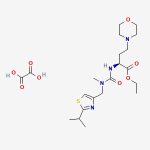 (S)-ethyl 2-(3-((2-isopropylthiazol-4-yl)methyl)-3-methylureido)-4-morpholinobutanoate oxalate