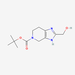 molecular formula C12H19N3O3 B3027209 2-Hydroxymethyl-1,4,6,7-Tetrahydro-Imidazo[4,5-C]Pyridine-5-Carboxylic Acid Tert-Butyl Ester CAS No. 1251000-69-7