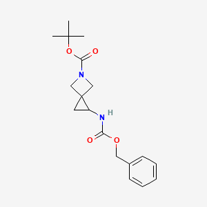 molecular formula C18H24N2O4 B3027210 Tert-butyl 1-benzyloxycarbonylamino-5-aza-spiro[2.3]hexane-5-carboxylate CAS No. 1251012-85-7