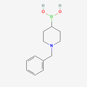 molecular formula C12H18BNO2 B3027213 (1-苄基哌啶-4-基)硼酸 CAS No. 1251537-48-0