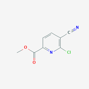 molecular formula C8H5ClN2O2 B3027220 6-氯-5-氰基吡啶甲酸甲酯 CAS No. 1254163-81-9