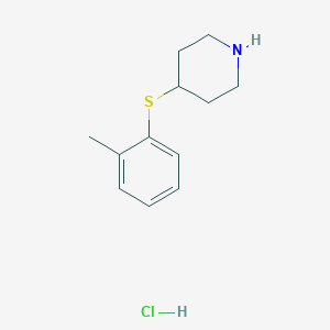 molecular formula C12H18ClNS B3027224 4-[(2-Methylphenyl)thio]piperidine hydrochloride CAS No. 1255717-32-8