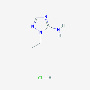 molecular formula C4H9ClN4 B3027225 1-Ethyl-1H-1,2,4-triazol-5-amine hydrochloride CAS No. 1255717-34-0