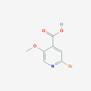 molecular formula C7H6BrNO3 B3027232 2-Bromo-5-methoxyisonicotinic acid CAS No. 1256789-55-5