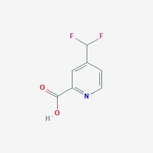 molecular formula C7H5F2NO2 B3027234 4-(二氟甲基)吡啶-2-甲酸 CAS No. 1256804-49-5