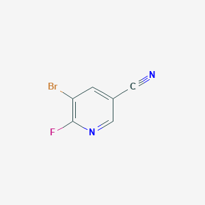 molecular formula C6H2BrFN2 B3027239 5-Bromo-6-fluoronicotinonitrile CAS No. 1256823-71-8