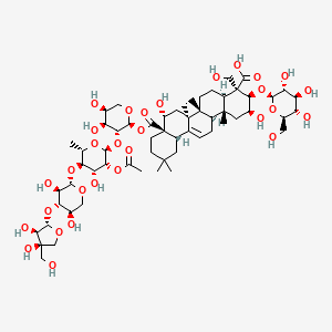 molecular formula C59H92O30 B3027243 2''-O-acetyl-platyconic acid A CAS No. 1256935-30-4