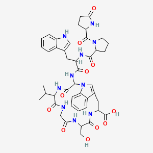 molecular formula C44H52N10O11 B3027245 Lyciumin B CAS No. 125756-66-3