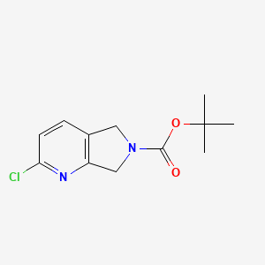 tert-butyl 2-chloro-5H-pyrrolo[3,4-b]pyridine-6(7H)-carboxylate