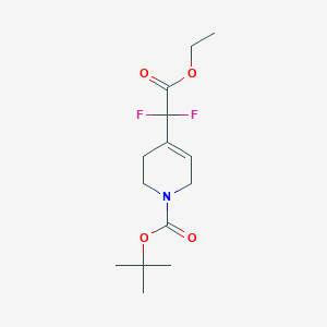tert-butyl 4-(2-Ethoxy-1,1-difluoro-2-oxoethyl)-5,6-dihydropyridine-1(2H)-carboxylate