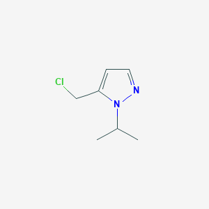 molecular formula C7H11ClN2 B3027251 5-(chloromethyl)-1-isopropyl-1H-pyrazole CAS No. 1260658-90-9