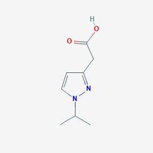 molecular formula C8H12N2O2 B3027252 2-[1-(propan-2-yl)-1H-pyrazol-3-yl]acetic acid CAS No. 1260658-97-6