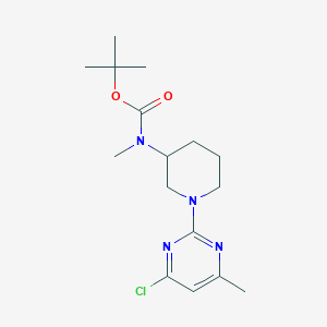 molecular formula C16H25ClN4O2 B3027265 tert-Butyl (1-(4-chloro-6-methylpyrimidin-2-yl)piperidin-3-yl)(methyl)carbamate CAS No. 1261233-64-0