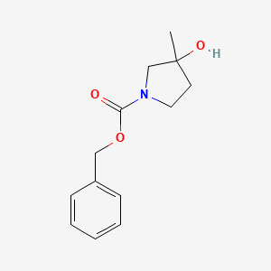 molecular formula C13H17NO3 B3027274 苄基3-羟基-3-甲基吡咯啉-1-羧酸酯 CAS No. 1262409-80-2